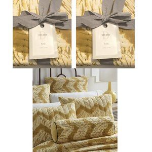 Studio D Raya Chevron Euro Shams Digital Print Set of 2 Orig. Retail $78.00